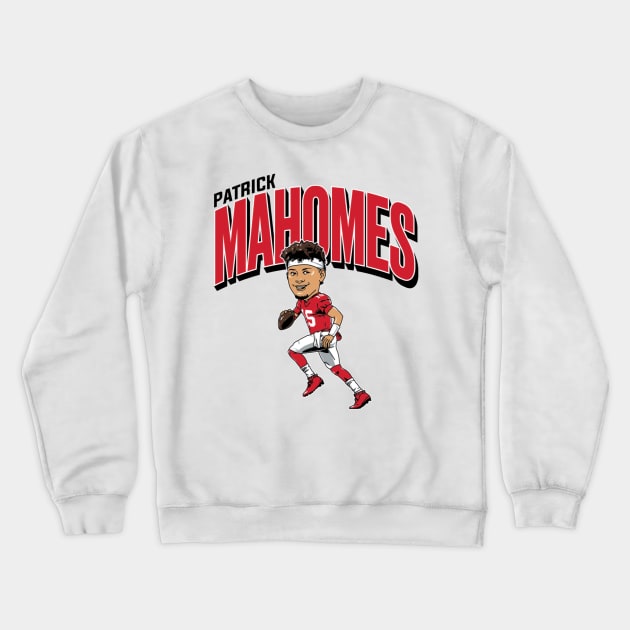 Patrick Mahomes Caricature Crewneck Sweatshirt by Chunta_Design